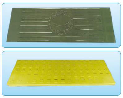 Polymer composite cable trench cover plate